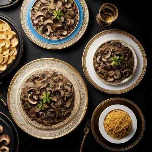 Бефстроганов с плавленым сыром и грибами